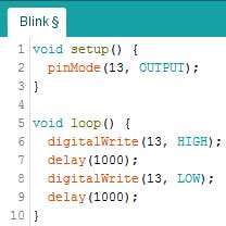 Exemplo Blink Arduino